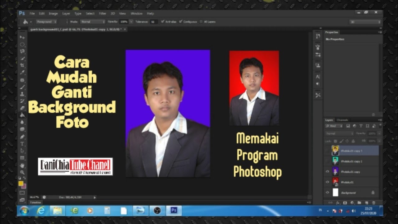 Cara Cepat Mengganti Background Foto dengan Photoshop cs6  