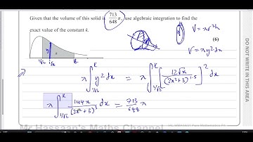 WMA14/01, IAL, (Edexcel), P4, October 2022, Q5, Integration, Volumes of Revolution