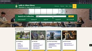 Requesting Materials from the Lydia Olson Library