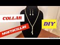 GOAU COMO HACER UN LINDO COLLAR CON MOSTACILLAS -CHAQUIRAS /DIY/TUTORIAL