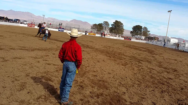 Garrett and Amberly ribbon roping safford ajhsra