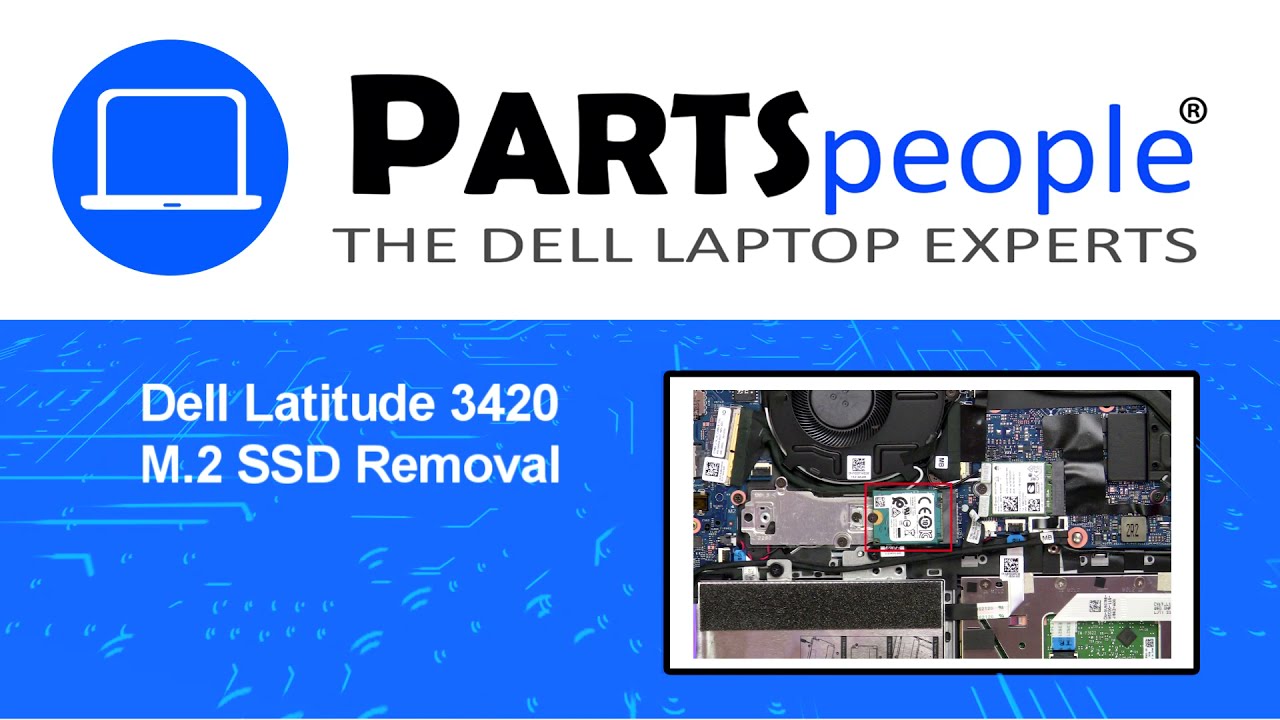 Dell Latitude 3420 (P144G001) M.2 2230 SSD HowTo Video Tutorial YouTube