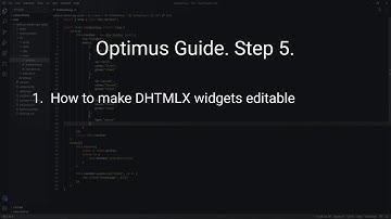 How to Edit Data in DHTMLX Widgets - DHTMLX Optimus Tutorial
