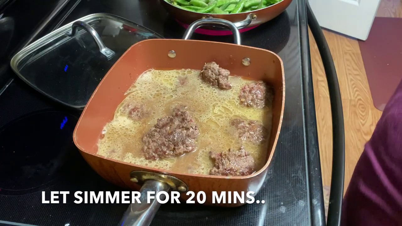 HAMBURGER STEAK ONION GRAVY food japanese hamburger steak YouTube