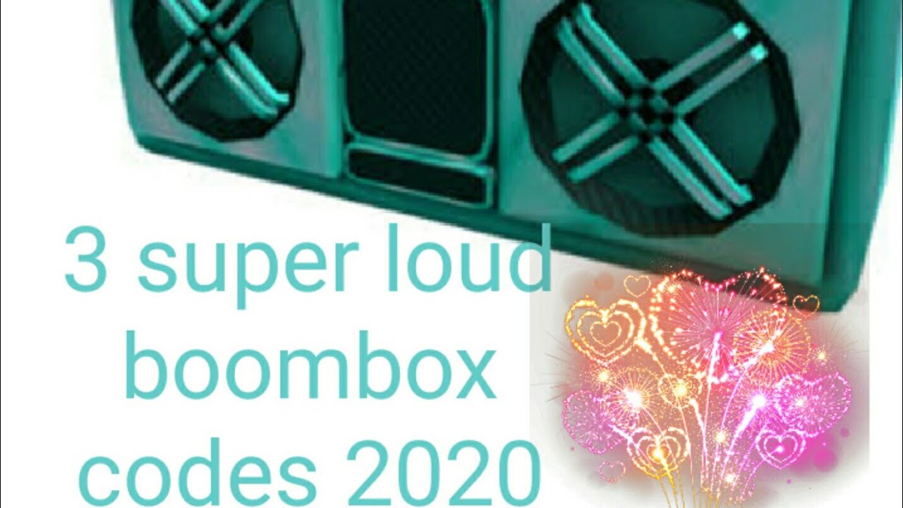 3 most loudest boombox codes 2020 YouTube