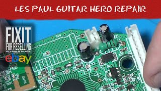 PS3 Les Paul Guitar Syncs But Has Flashing Lights | Guitar Hero Guitar Repair | UK eBay Reseller