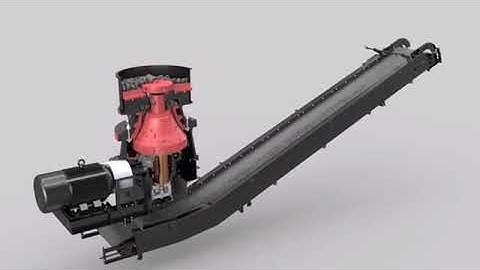 3D Animation Demo of Single Cylinder Cone Crusher