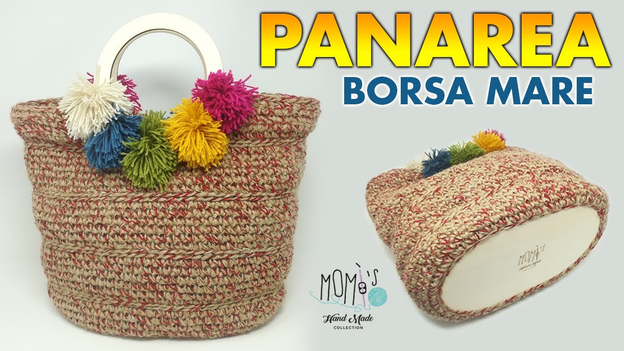 BORSA MARE IN JUTA ALL'UNCINETTO - PANAREA - Easy Crochet bag 🌻 Momì's 🌻
