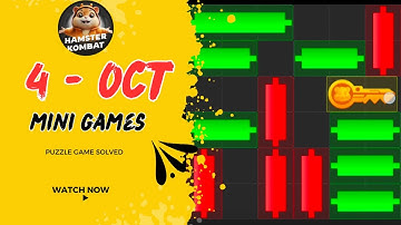 Hamster Kombat Mini Game 4 October | Hamster Puzzle Solved Today | Daily Mini Game Solution