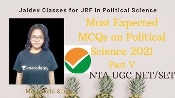 Most Expected Questions Series Part V I NTA UGC NET/JRF 2021 I Meenakshi Singh
