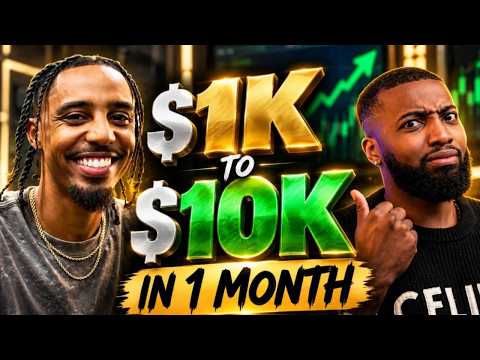How He Turned $1k Into $10k In 1 Month?! (10x Challenge)!