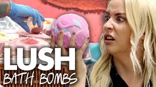 Making BATH BOMBS at the LUSH Factory in Canada! (Beauty Trippin)