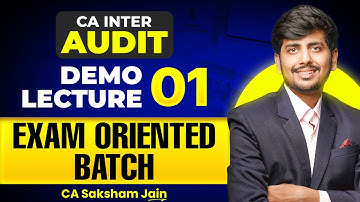 Unique CA INTER AUDIT batch for JAN 26 by CA Saksham Jain 