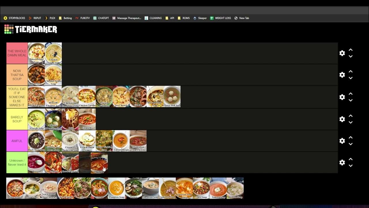 The CORRECT Tiers of Soups YouTube