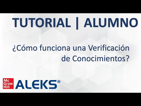 Video: ¿Qué son las comprobaciones de conocimientos sobre Aleks?