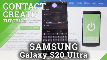 How to Create New Contact in SAMSUNG Galaxy S20 Ultra – Add Number to Contacts