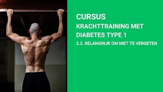 Krachttraining met Diabetes type 1 (CURSUS): 2.2. Belangrijk om niet te vergeten by Ronnie van der Linden 28 views 1 month ago 2 minutes, 30 seconds