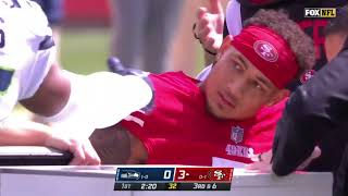 Trey Lance full injury sequence vs. Seahawks