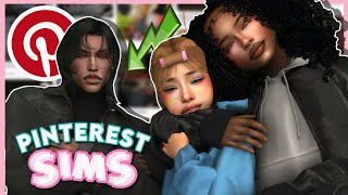 letting pinterest create my sims (again) 📌  | sims 4 cas | cc folder + download