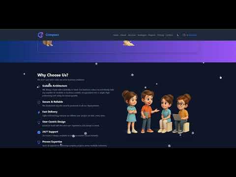 Snow falling effect on Website | Compaex HTML CSS Animations