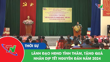 Lãnh đạo HĐND tỉnh thăm, tặng quà nhân dịp Tết Nguyên Đán năm 2024