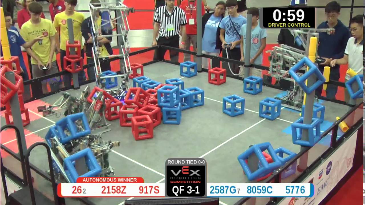 2015 VRC Arts QF3-1 - 26 2158Z 917S vs 2587G 8059C 5776 - 85 to 61 - VEX Worlds 2015 - Arts Divisio