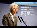 Confrence de christine lagarde prsidente de la banque centrale europenne  lcole polytechnique