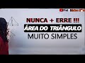 área do triângulo com segurança #matematica #triângulo