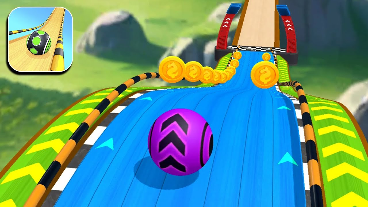 Racing Ball Rolling Game Speedrun Gameplay Max Level 618 - YouTube