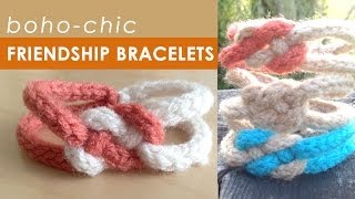 How To Knit A Boho-Chic Friendship Bracelet Summer Knit Series