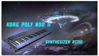 korg poly 800ii synthesizer demo all patches and functions explained and heard