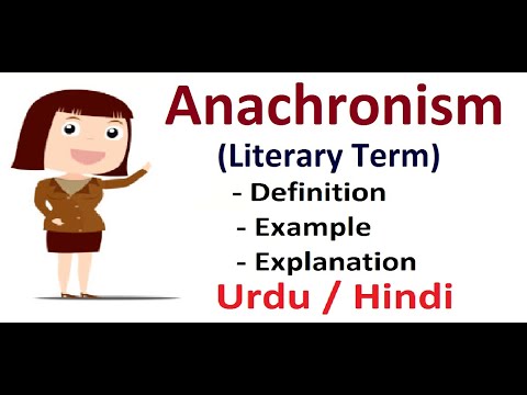 What is Anachronism | Anachronism definition and examples | Literary devices. Urdu / Hindi