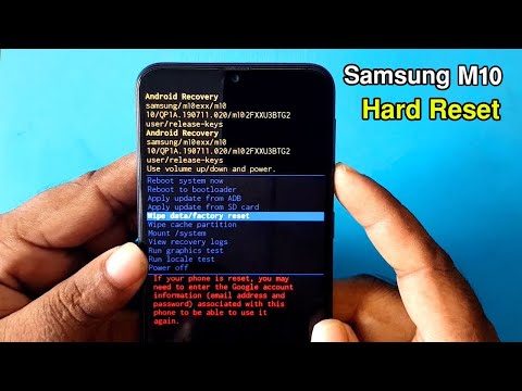 Samsung Galaxy M10 Hard Reset / Pattern Unlock / Factory Reset / Removing PIN / Without PC ||