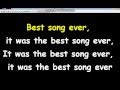 Best song ever (Lyrics+Karaoke) One Direction