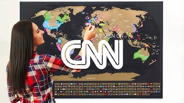 X-Large Scratch Map by Travelization - Flags, States and Easy to Frame - Amazing Gift for Travelers