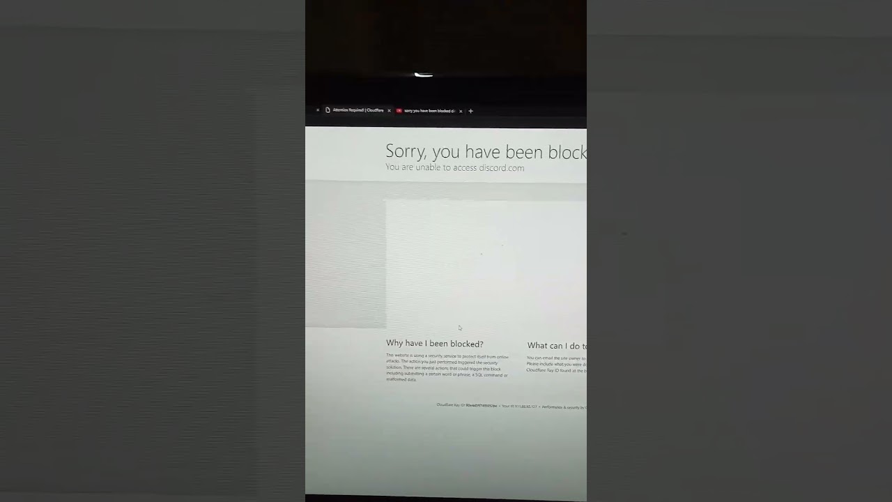 sorry you have been blocked discord