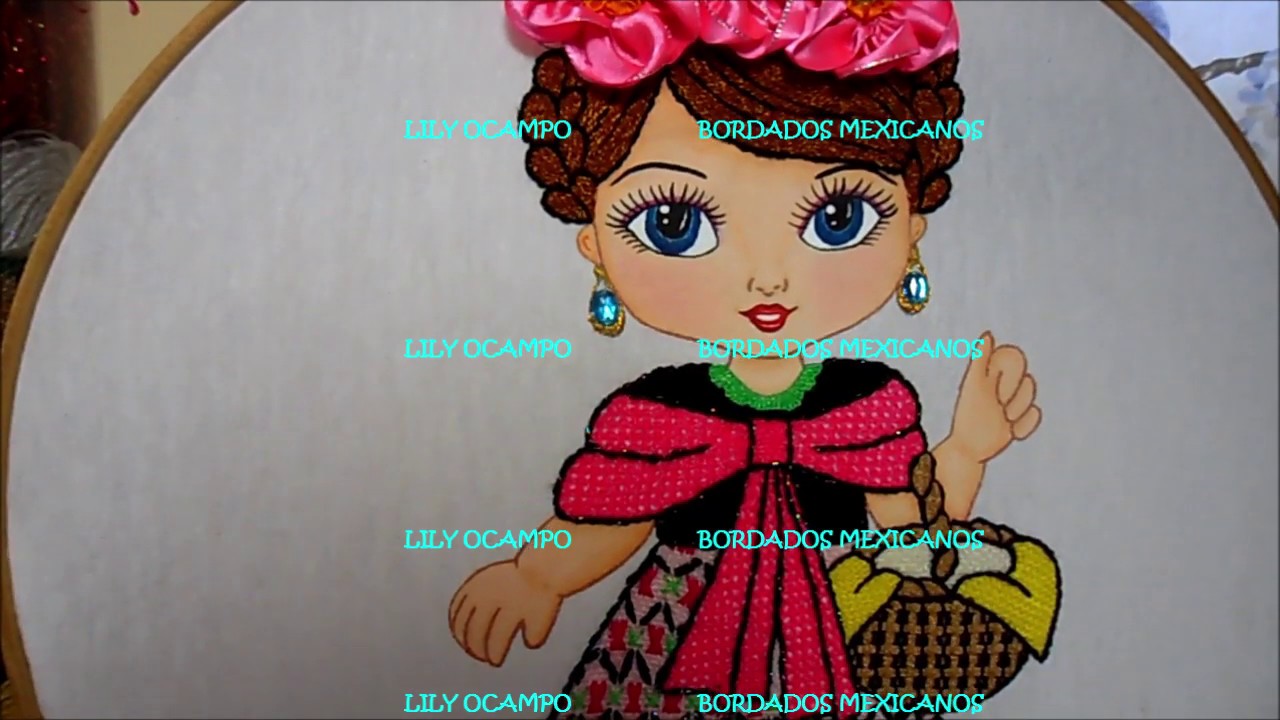 109.- BORDADO FANTASÍA NIÑA DE LAS TORTILLAS TERMINADA