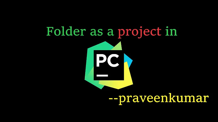 Open Folder as a Project in PyCharm