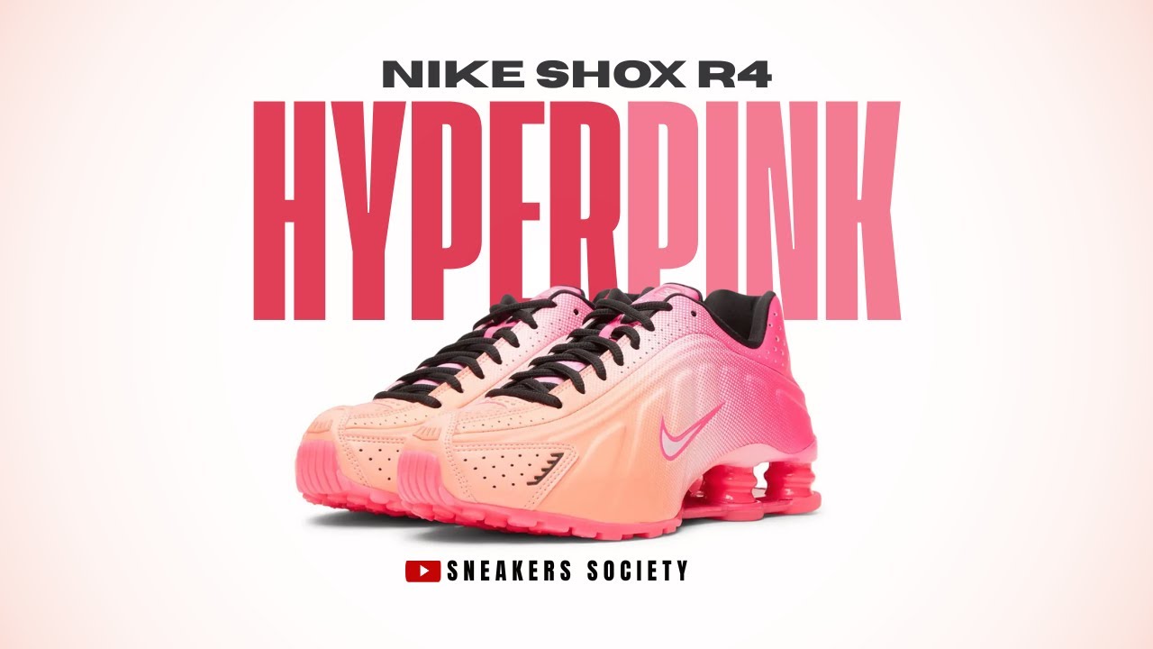 HYPER PINK BLACK 2025 Nike Shox R4 | DETAILED LOOK + PRICE - YouTube