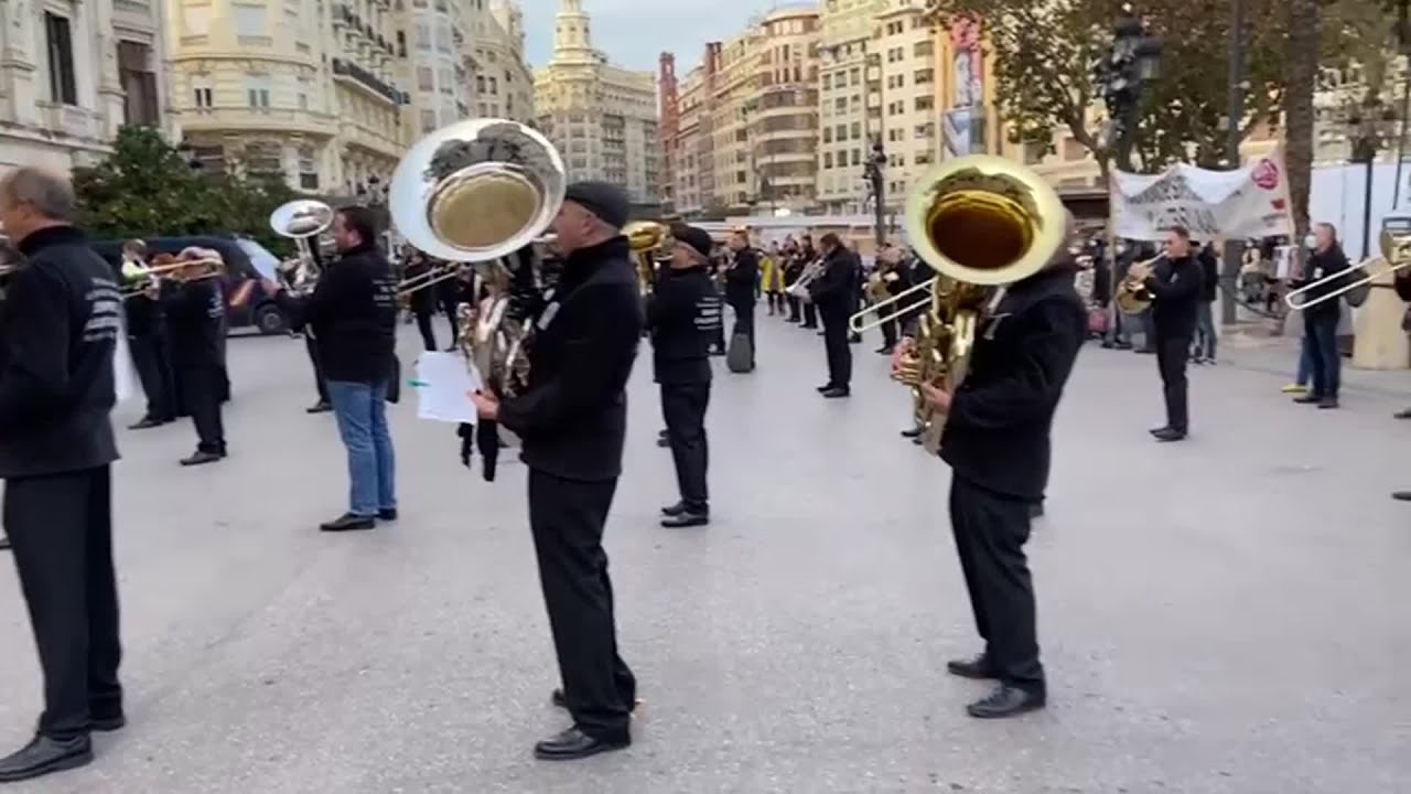 La Banda Municipal de Valencia protesta contra su traspaso al Palau de la Música