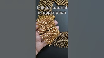 Mesh seed bead necklace, beading tutorial