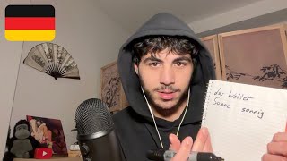 ASMR Teaching You German basics on weather (soft spoken) screenshot 4
