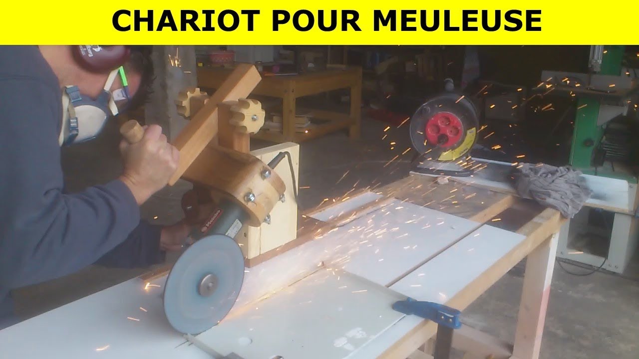 Chariot de coupe pour meuleuse d'angle