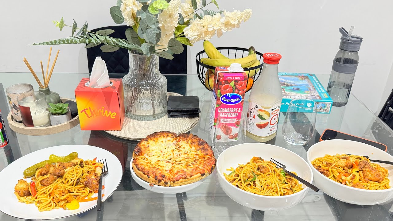 Жареная курица и пицца 🍕