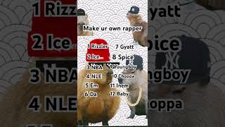 Make your own rapper #capybara