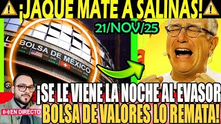 SE LE VIENE LA NOCHE A SALINAS ¡ Bolsa de Valores PONE EN JAQUE MATE a SUS EMPRESAS !