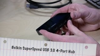 Belkin SuperSpeed USB 3.0 4-Port Hub Review F4U058tt