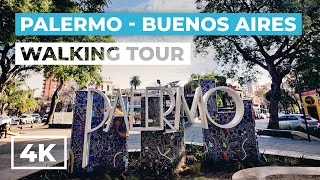 Buenos Aires - Palermo Soho & Hollywood - 4K Virtual Walking Tour 2022