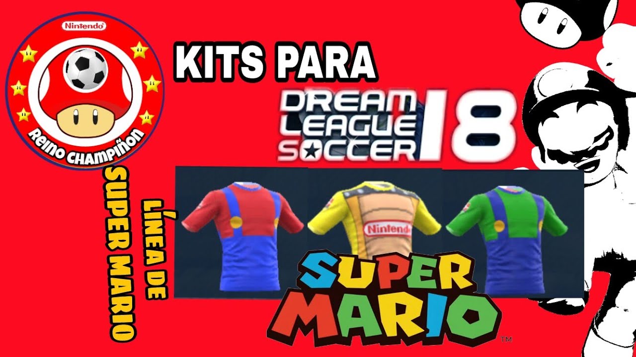 Kits Para Dream League Soccer De Super Mario Línea De Super Mario Bros