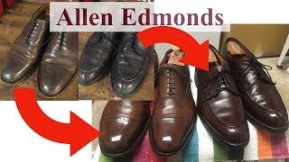 2 Allen Edmonds: From Grimy to Gleaming! (Inspect, condition, & polish)